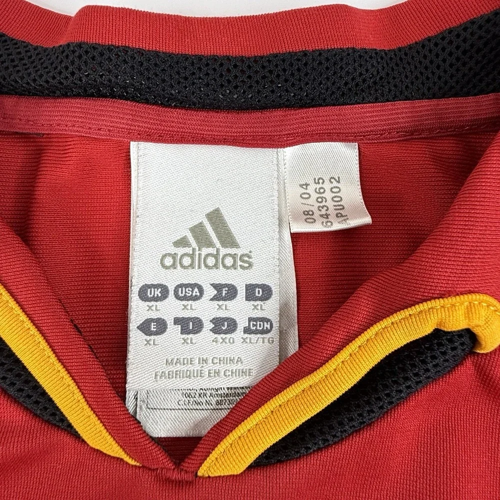 VTG Adidas Germany 2004/2005 Third Football Soccer Shirt Jersey Red Men's XL